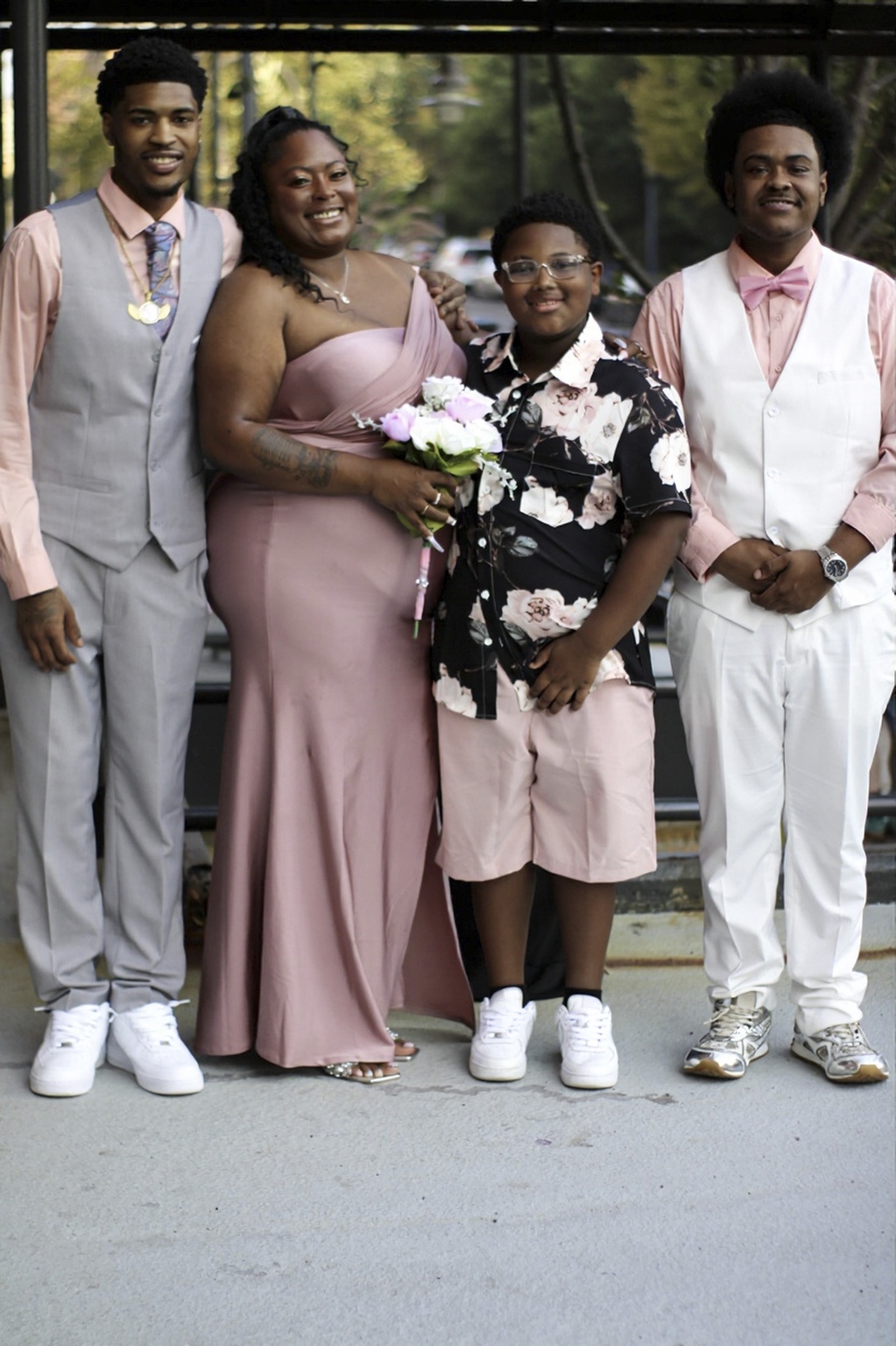 Wedding couple portrait